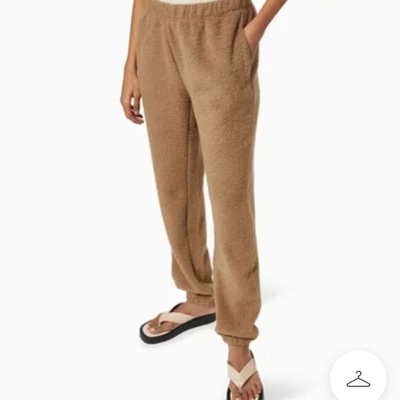 Good American Boyfriend Sherpa Fleece Sweatpants Size 3 Large Cozy Loungewear - Picture 15 of 15